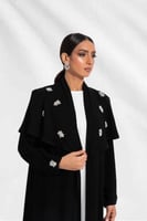 L064-عباية كريب كرستالات