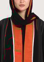 L248 -عباية كريب مع لينين- أورنج