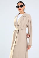 L151- عباية كريب بيج كرستالات