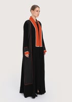 L248 -عباية كريب مع لينين- أورنج