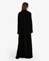 L036 - عباية ثلاثة قطع أسود