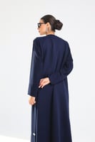 L138- عباية كريب كحلي