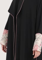 L240 -عباية أسود-زهر بنك