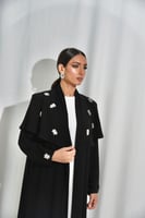 L064-عباية كريب كرستالات