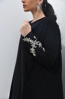 L096- عباية حرير مغسول و كريب