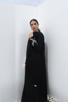 L096- عباية حرير مغسول و كريب