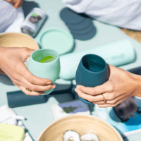 terra + peach | stemm | silicone unbreakable glass...