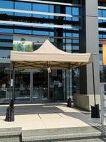 3*3 Beige iron tube tent (ordinary) (TYPE A) - بدو...