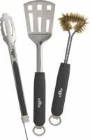 3 قطع من مجموعة أدوات الشواء المقاومة لصدأ