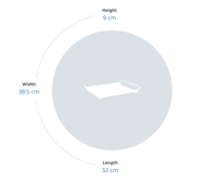 صينية ألتو 53×38.5 لون أحمر طوبي