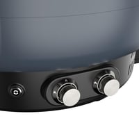 موقد بحجر للبيتزا بشعلتين (جرافيت)