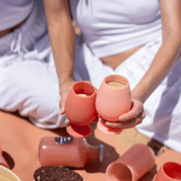 terra + peach | stemm | silicone unbreakable glass...