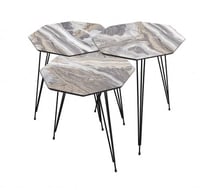 طقم طاولات تقديم Marble