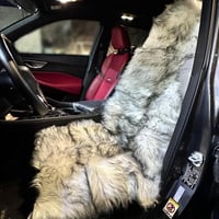غطاء مقعد فرو صناعي