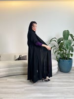 كلوش بأكمام سترتش بنفسجي