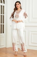 طقم مكسي أبيض