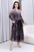 فستان ميدي متعدد الألوان