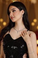 فستان ميدي أسود