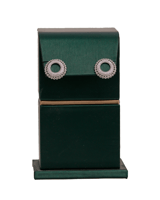 حلق فضي دائري مرصع بالزركون | سيزون