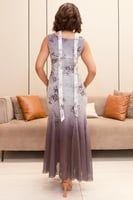 فستان مكسي بطبعة