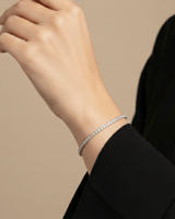 إسوارة تنس فضية كلاسيك | SEASON