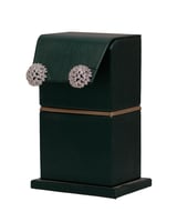 حلق زركون ذهبي تصميم كروي | سيزون