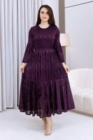 فستان ميدي موف بطبعه