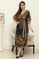 فستان ميدي أسود