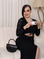 فستان مكسي أسود