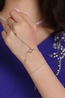 فستان كريب أزرق