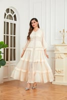 فستان كرينكل بيج بياقة مميزة