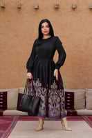 فستان ميدي أسود