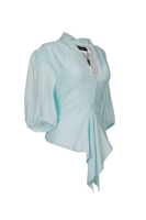 بلوزة أزرق سماوي كاجوال