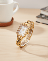 ساعه سيزون ذهبي مربع