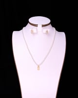 طقم سلسال حلق لؤلؤ