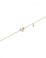 اسواره بحجر زركون وفراشة للأناقة اليومية