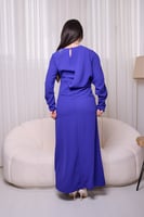 فستان كريب أزرق