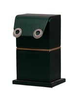 حلق فضي دائري مرصع بالزركون | سيزون