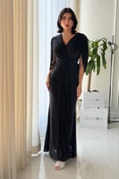 فستان مكسي أسود