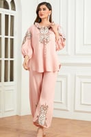 طقم مكسي وردي