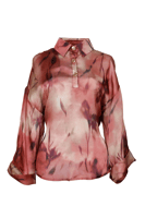 بلوزة بطبعة عنابي