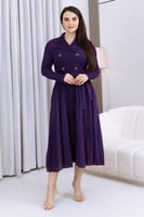 فستان ميدي موف غامق