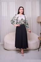 بلوزة بطبعة اخضر