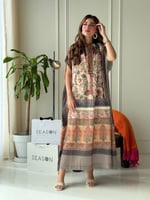 فستان قطن فري سايز