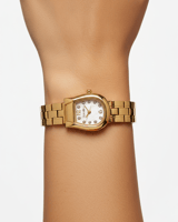 ساعه سيزون ذهبي مربع