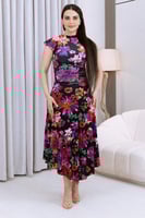 فستان ميدي بطبعه الأزهار