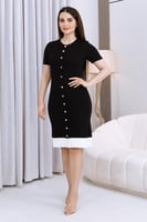 فستان ميدي أسود