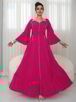 فستان كريب طويل