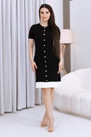 فستان ميدي أسود