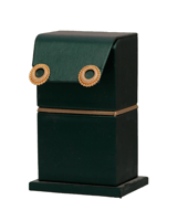 حلق فضي دائري مرصع بالزركون | سيزون